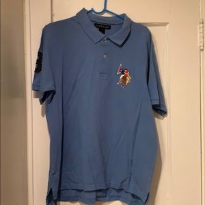 US POLO ASSN Blue Polo Size L
